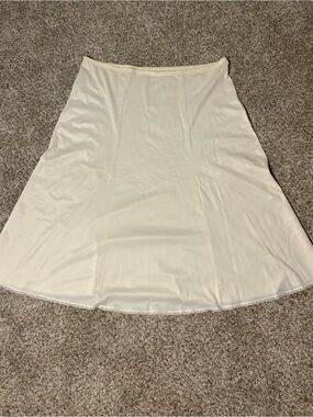 Classic Cream A-Line Slip Skirt